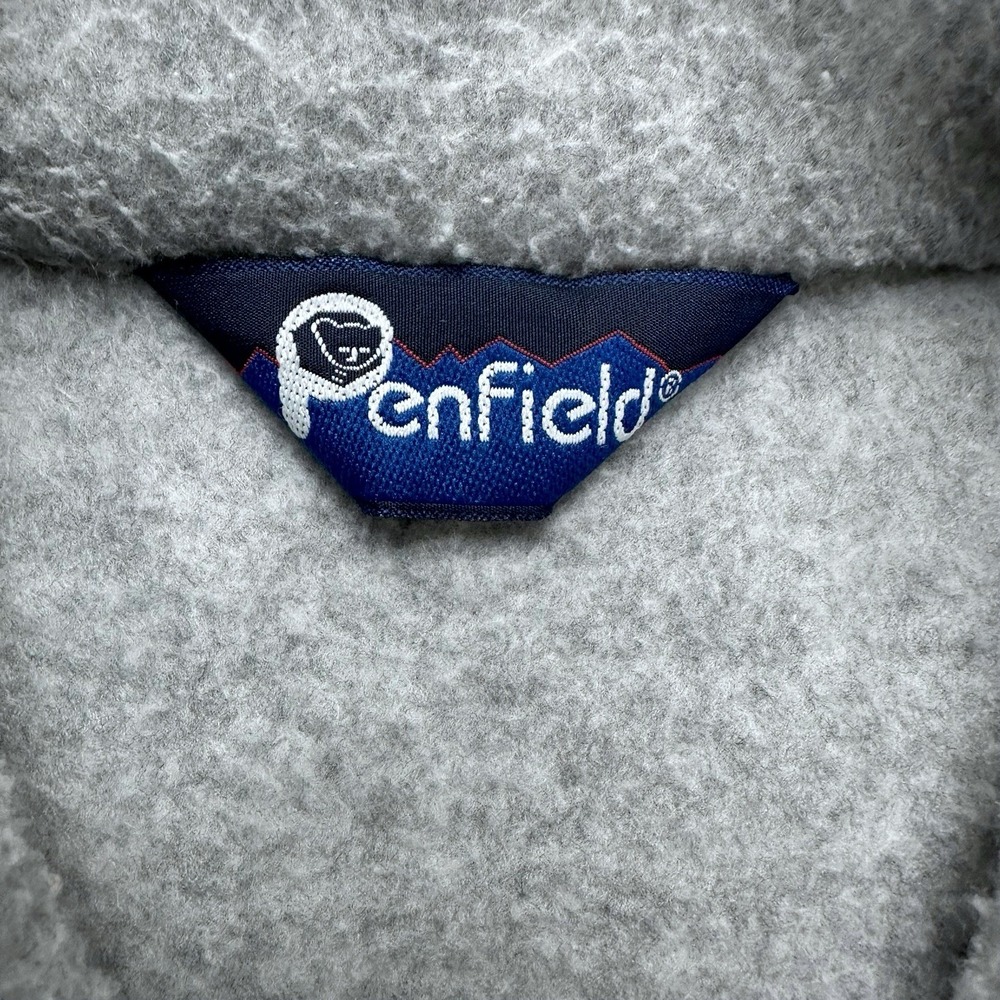 Vintage‎ Penfield Full Zip Polar Fleece Jacket Men's L Gray Made in USA - Picture 6 of 15